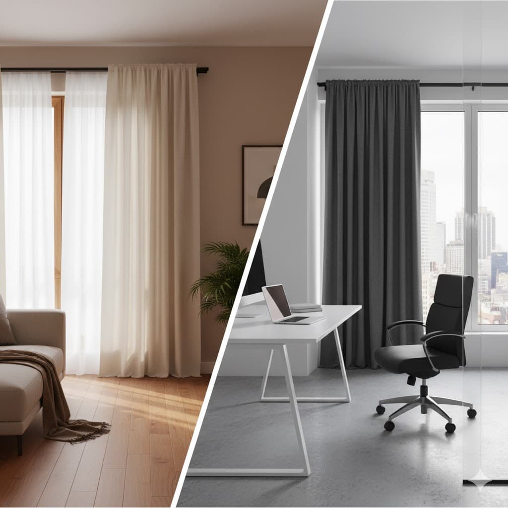 Perde uygulama örneği